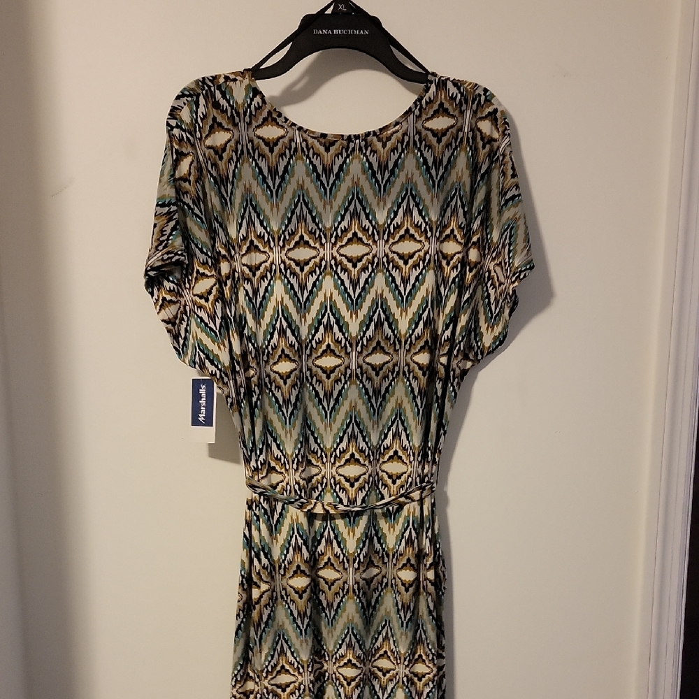 Mlle Gabrielle Multicolor Abstract Dress